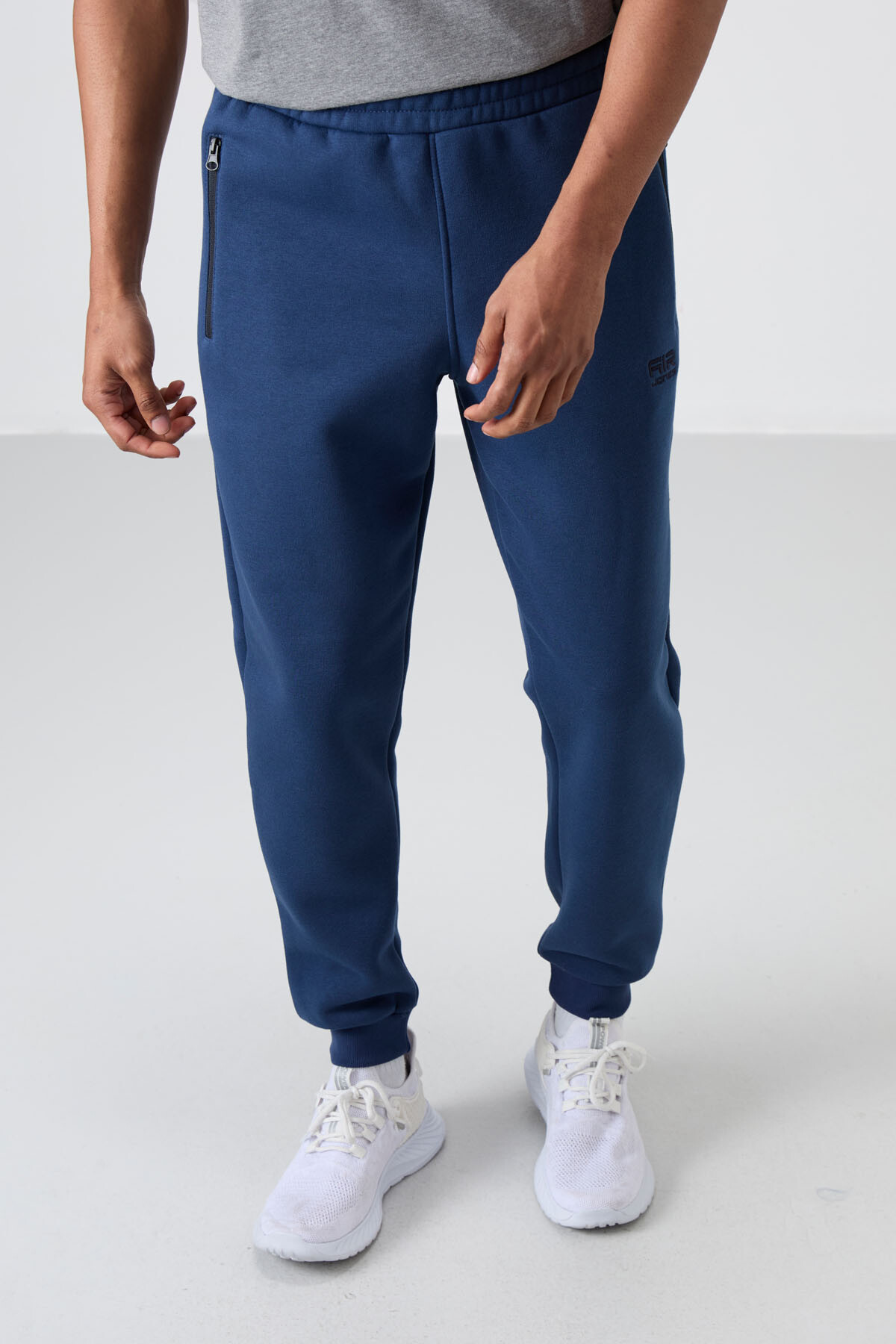 Cesar İndigo Cepli Şardonlu Erkek Eşofman Alt - 84929 - Air Jones (1)