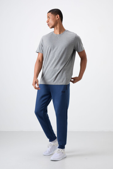 Cesar İndigo Cepli Şardonlu Erkek Eşofman Alt - 84929 - Air Jones