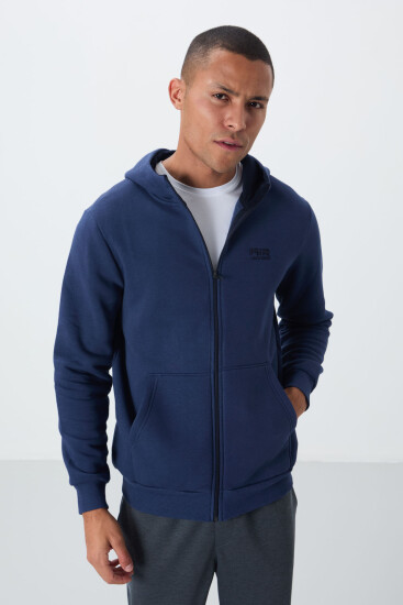 Hector İndigo Şardonlu Erkek Sweatshirt - 88139 