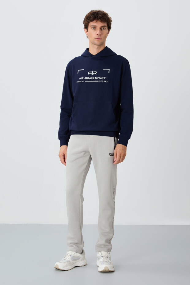 Galvin İndigo Kapüşonlu Erkek Sweatshirt - 88304