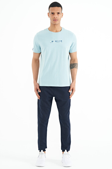 İndigo Gizli Diz Cep Detaylı Standart Kalıp Erkek Joger Eşofman Alt - 84958 - TOMMYLIFE (1)