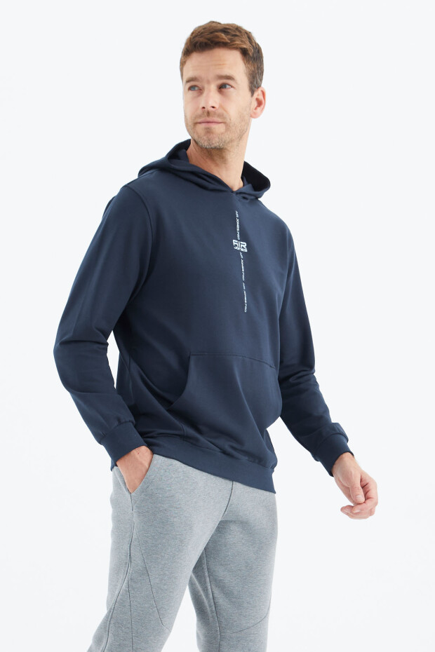 Grant İndigo Rahat Form Erkek Sweatshirt - 88305