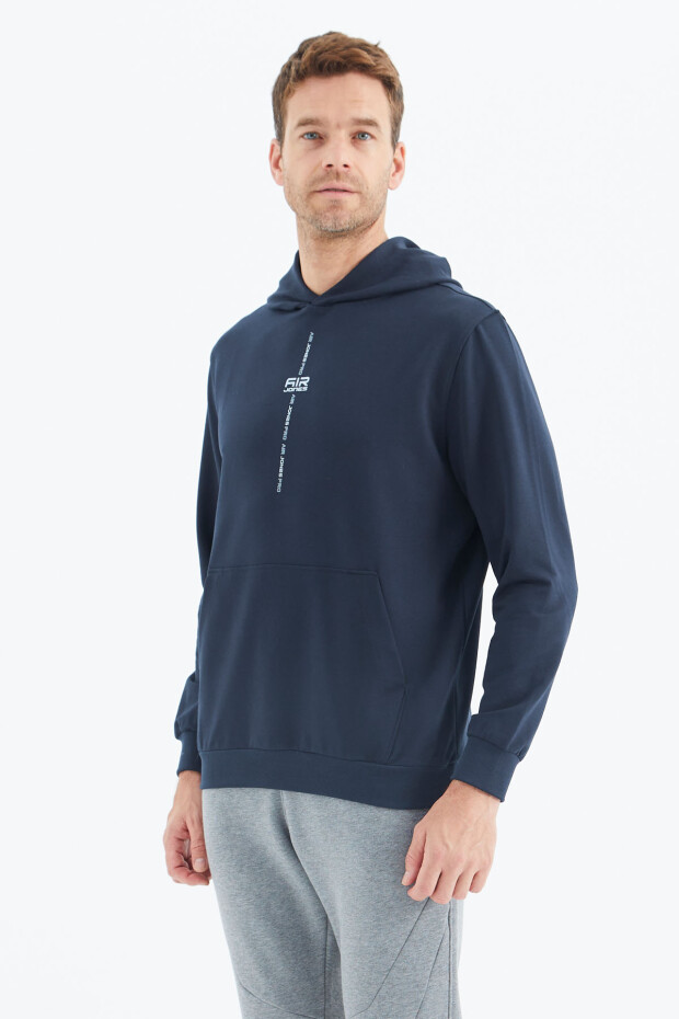 Grant İndigo Rahat Form Erkek Sweatshirt - 88305