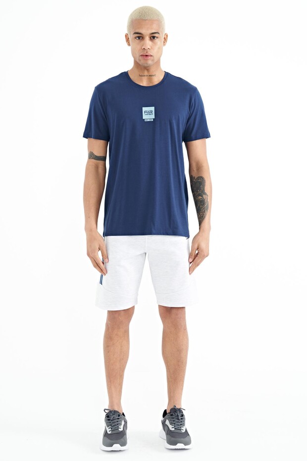 Bert İndigo Standart Kalıp Erkek T-Shirt - 88210