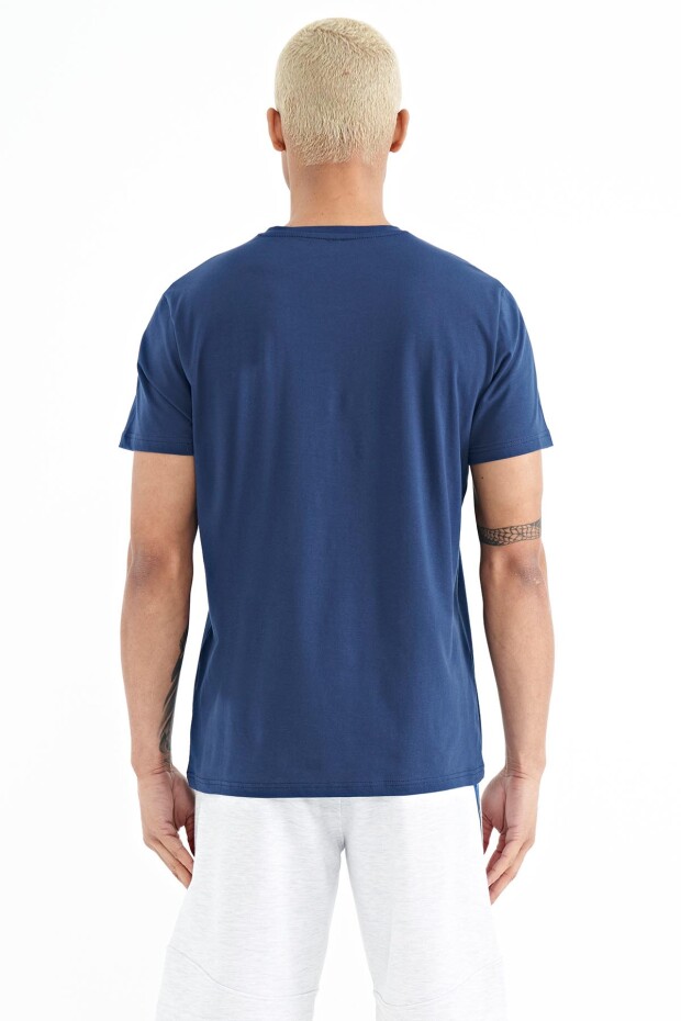 Tylor İndigo Yazılı Erkek T-Shirt - 88227