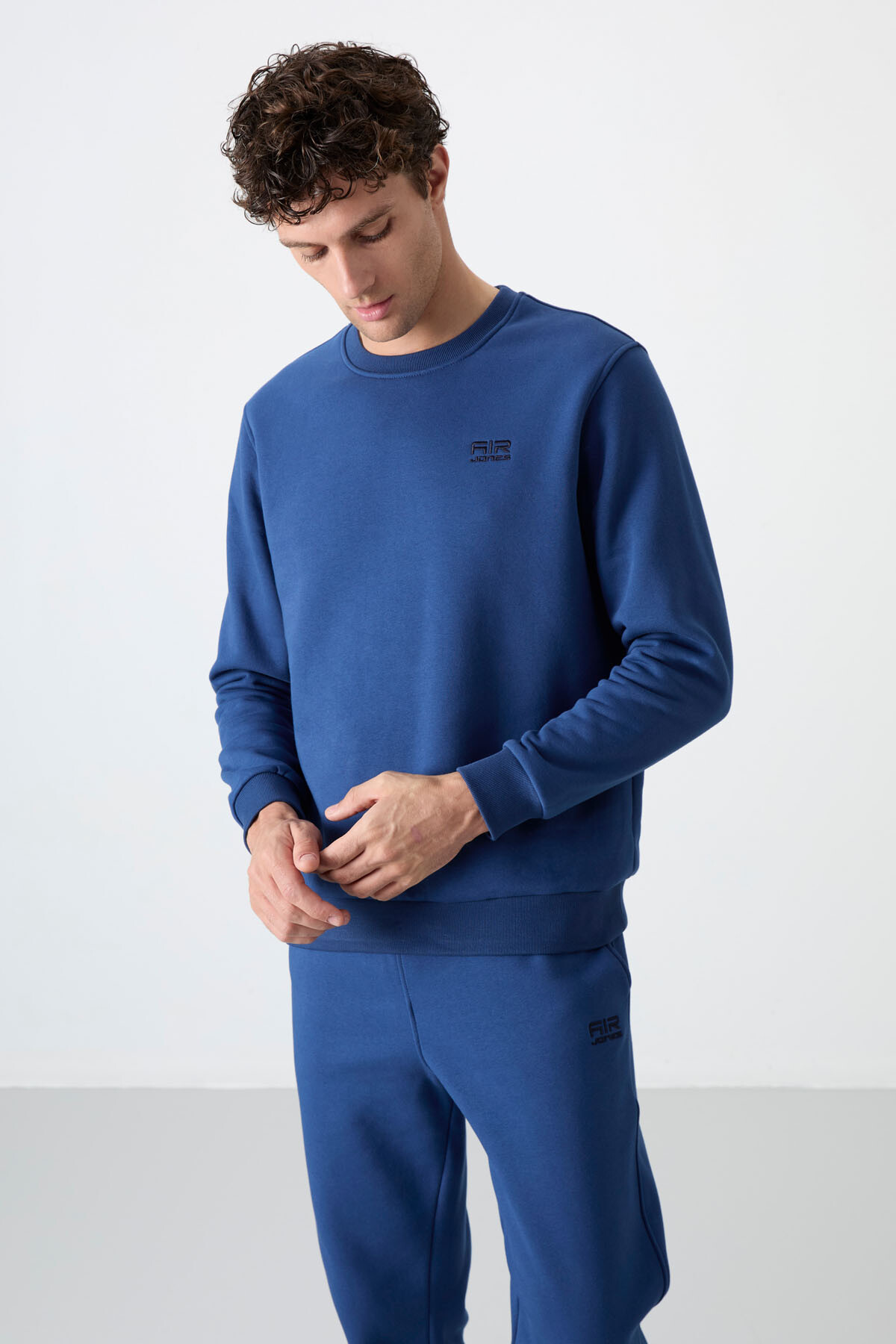 Andy İndigo Şardonlu Erkek Eşofman Takım - 85190 - Air Jones (1)