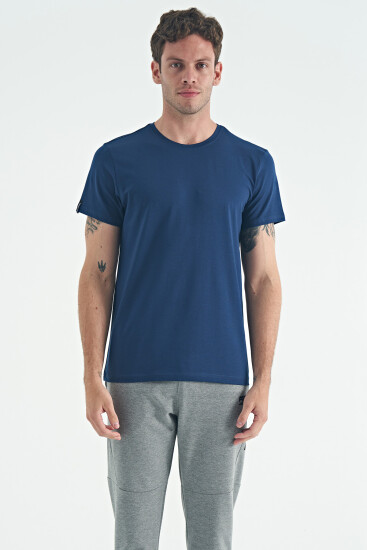 Calvin İndigo Basic Erkek T-Shirt - 88245 