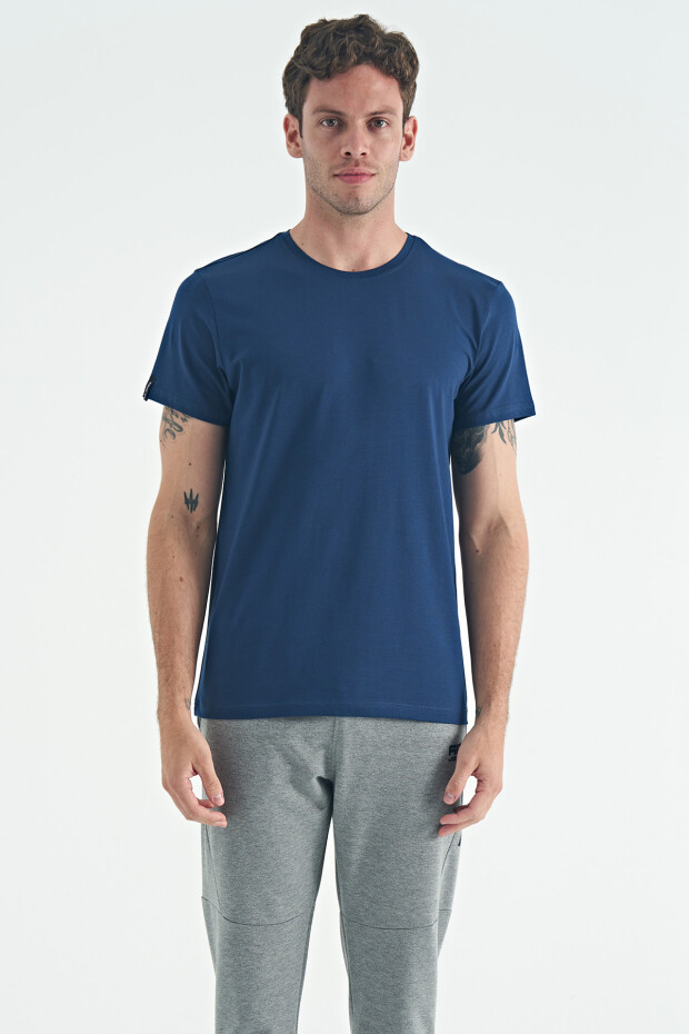 Calvin İndigo Basic Erkek T-Shirt - 88245 - 1