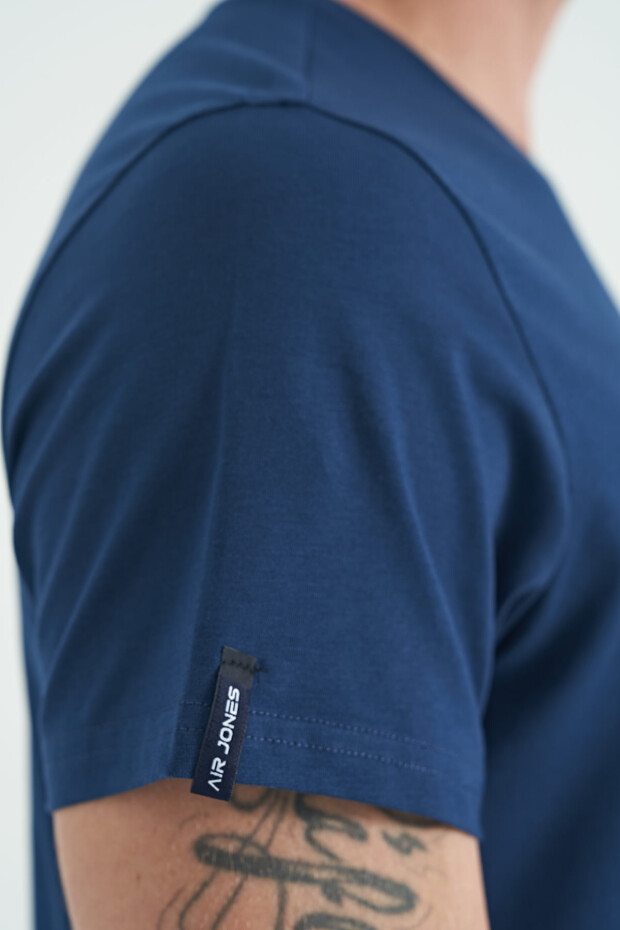 Calvin İndigo Basic Erkek T-Shirt - 88245 - 4