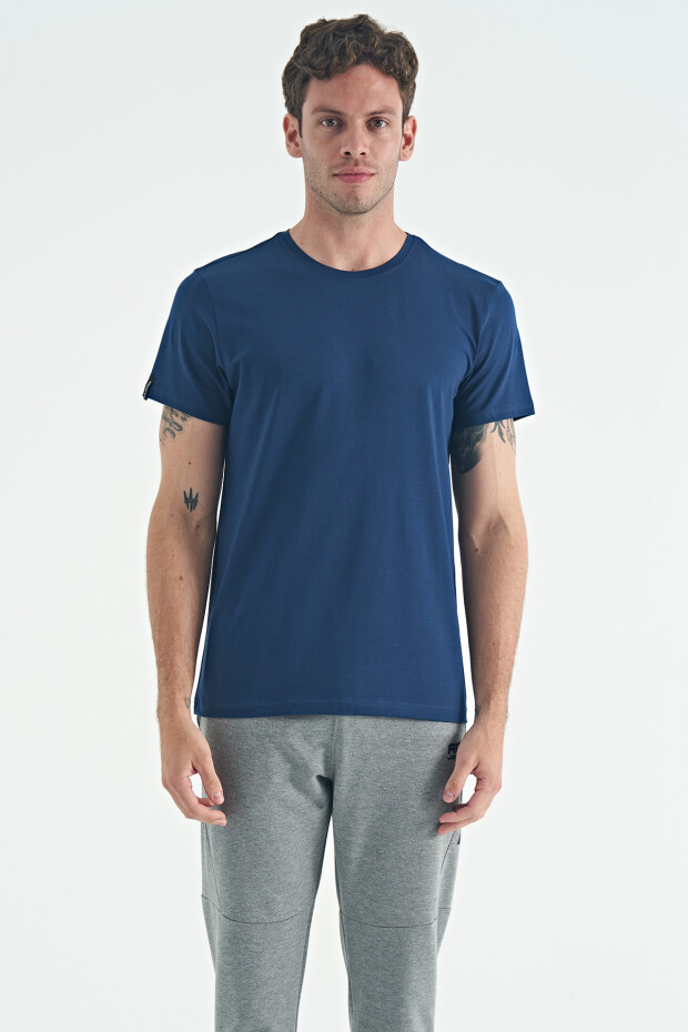 Calvin İndigo Basic Erkek T-Shirt - 88245