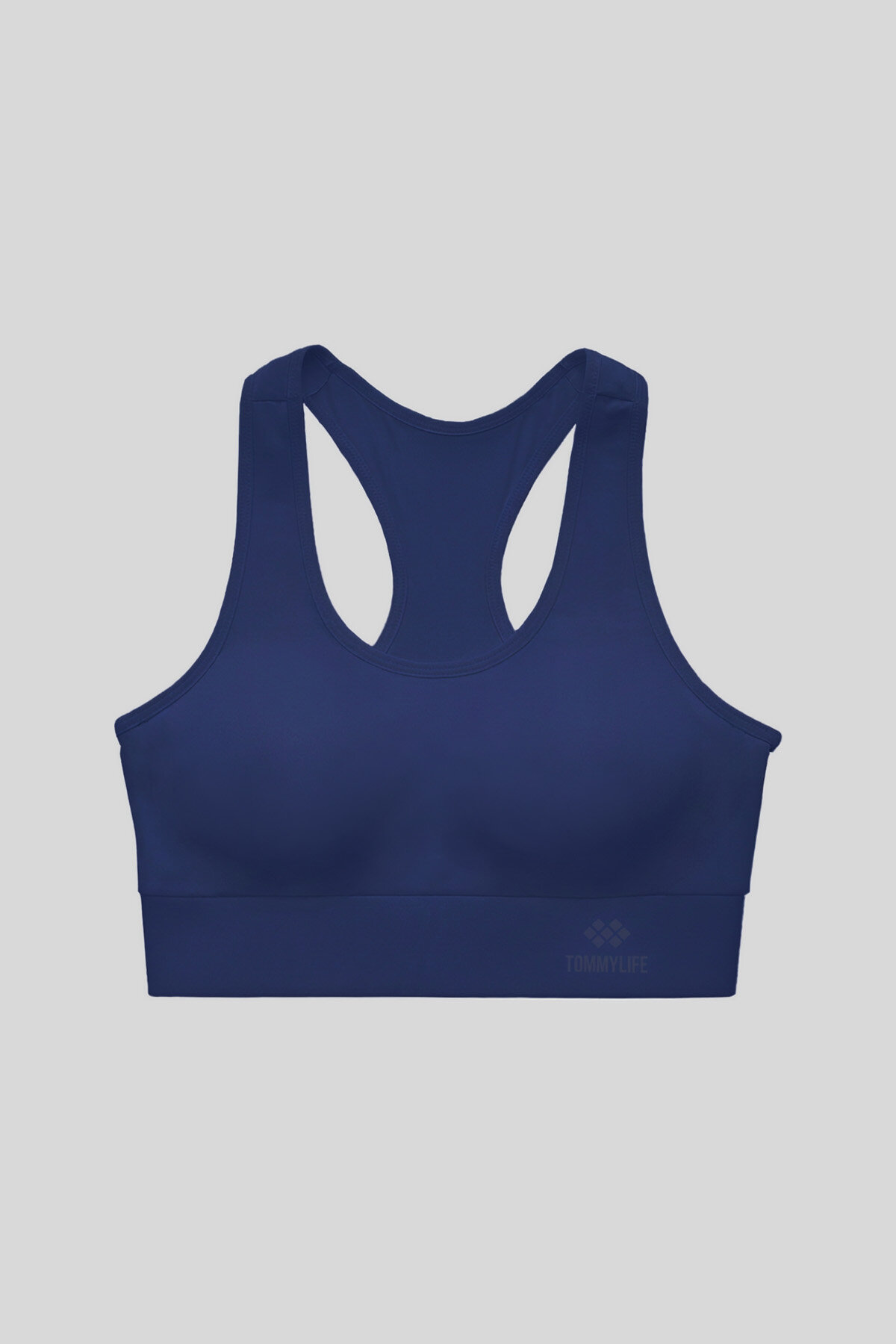 İndigo Sırt Detaylı Dar Kalıp U Yaka Kadın Spor Büstiyer - 97120 - TOMMYLIFE