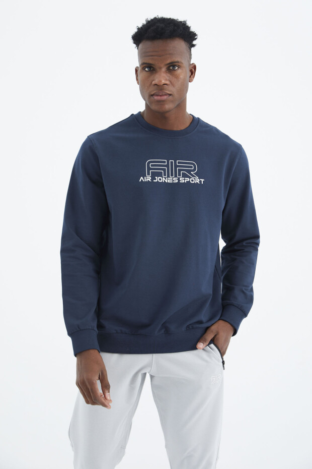 Willy İndigo Standart Kalıp Erkek Sweatshirt - 88307