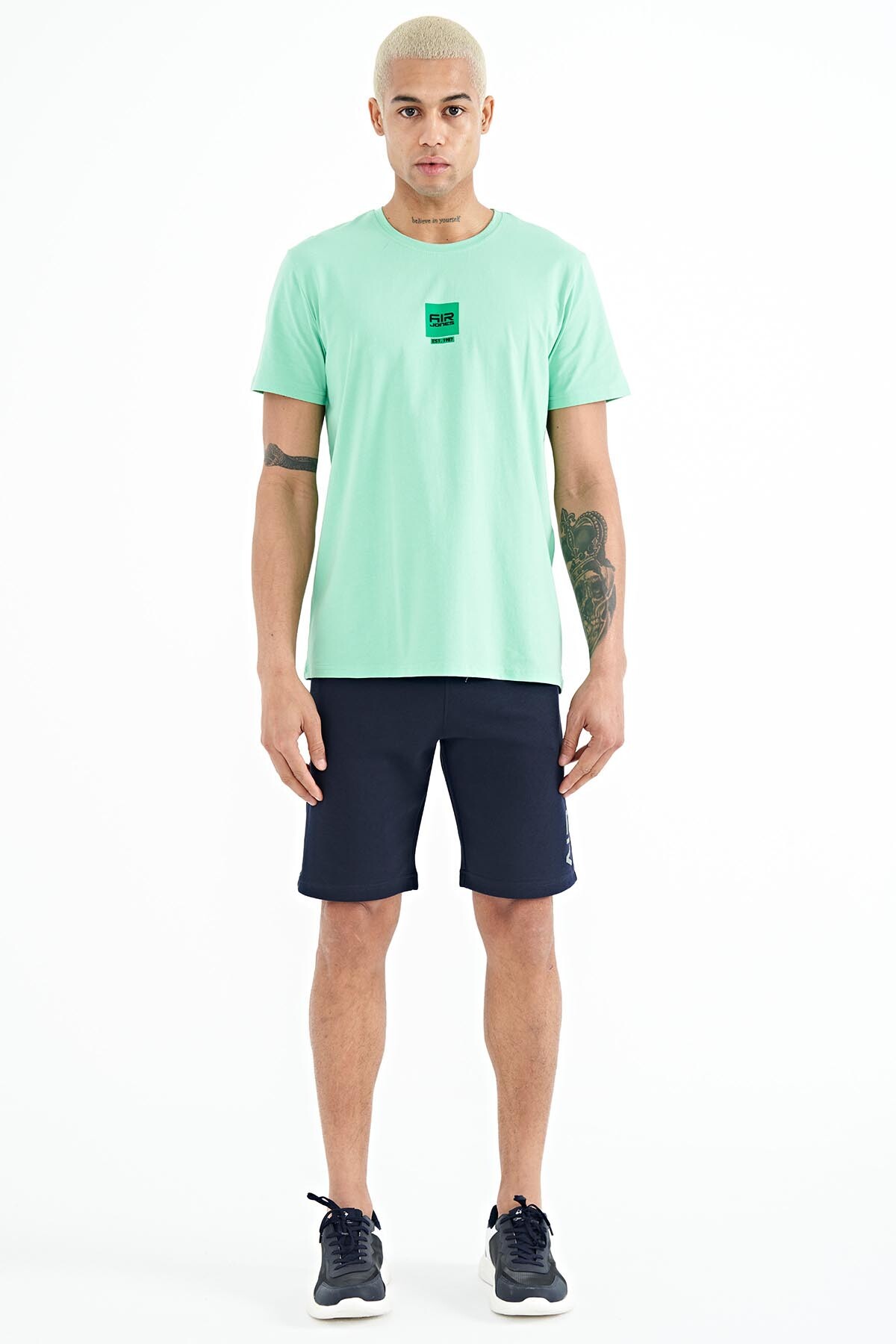 Alva İndigo Baskılı Erkek Şort - 81245 - Air Jones