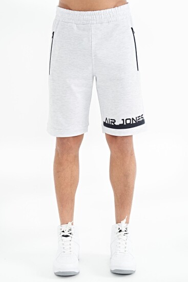 Albie Kar Melanj Standart Kalıp Erkek Şort - 81241 