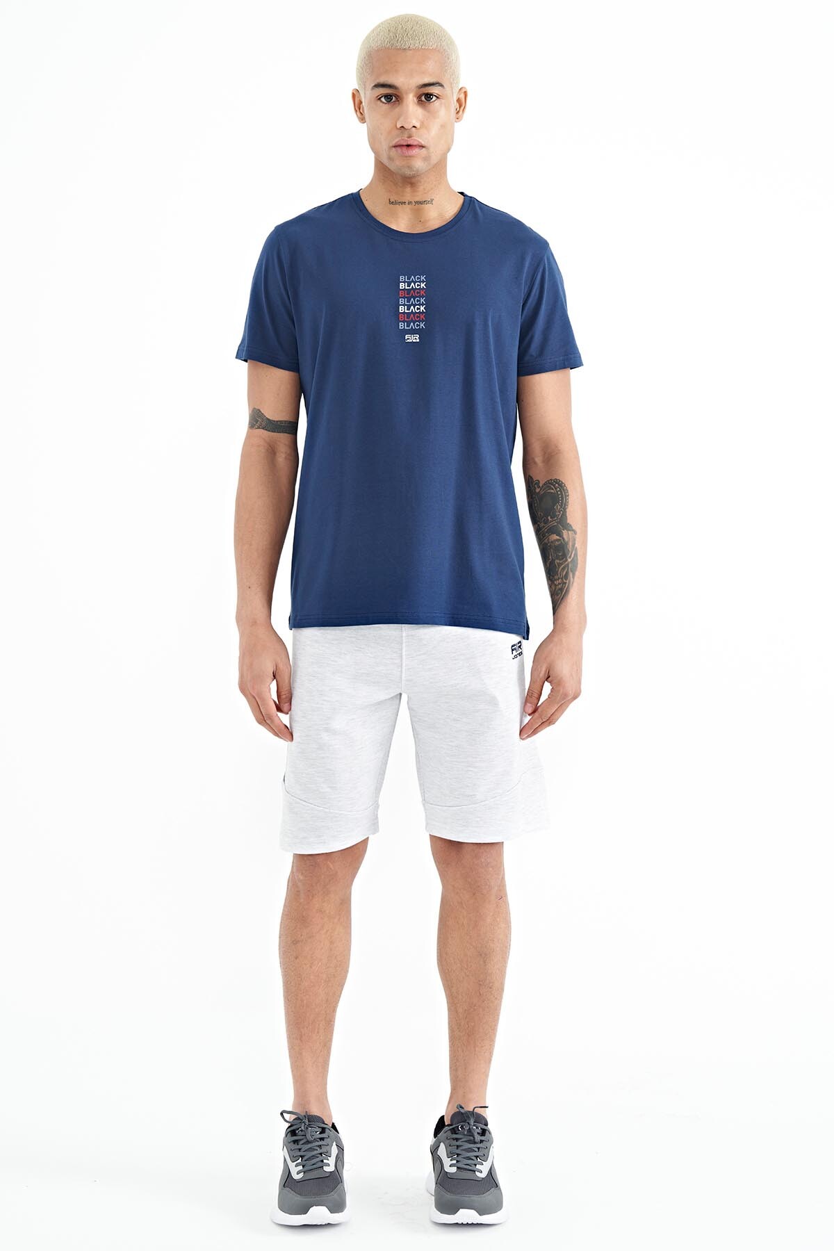 Amos Kar Melanj Baskılı Erkek Şort - 81246 - Air Jones