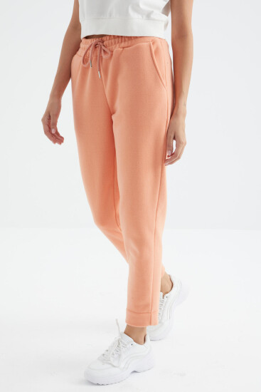 Kavun Içi Yüksek Bel Rahat Form Geniş Paça Cepli Kadın Polar Eşofman Alt - 94623 - TOMMYLIFE (1)