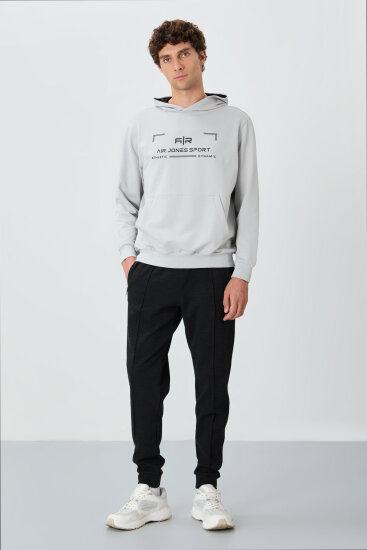 Kırçıllı Siyah Jogger Erkek Eşofman Altı - 82113 