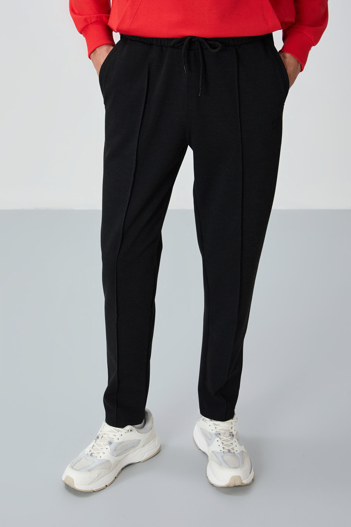 Kırçıllı Siyah Jogger Erkek Eşofman Altı - 82114 - Air Jones (1)