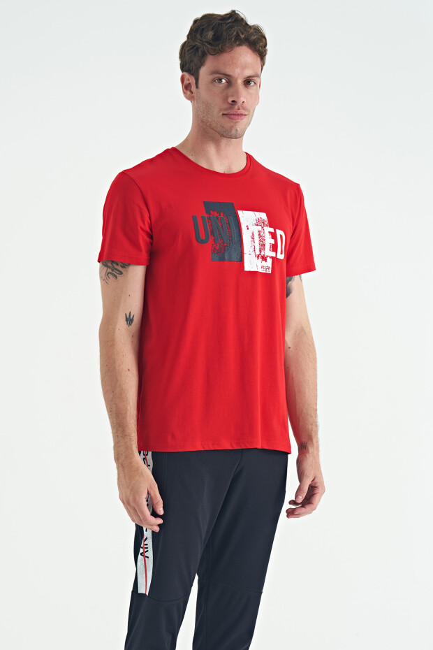 Elvis Kırmızı Standart Kalıp Erkek T-Shirt - 88218