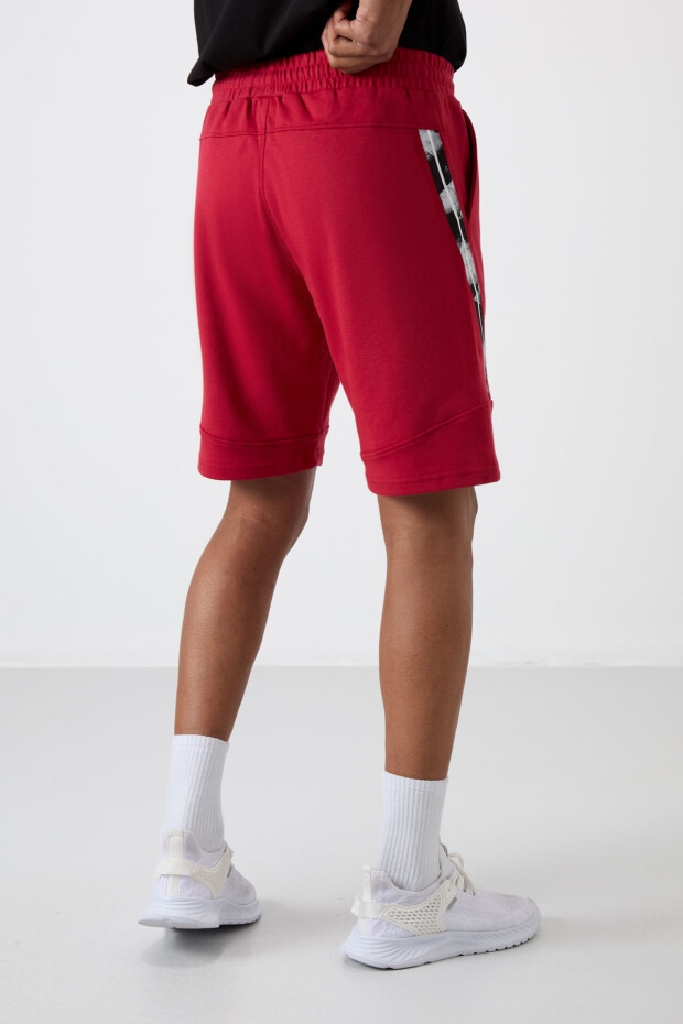 Amos Kırmızı Baskılı Erkek Şort - 81246 - 6