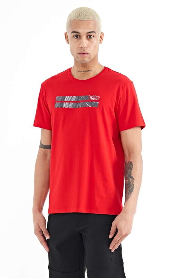 Peter Kırmızı O Yaka Erkek T-Shirt - 88204