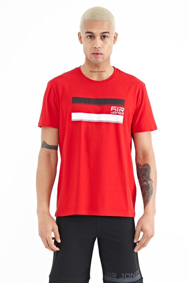 Donald Kırmızı Standart Kalıp Erkek T-Shirt - 88217