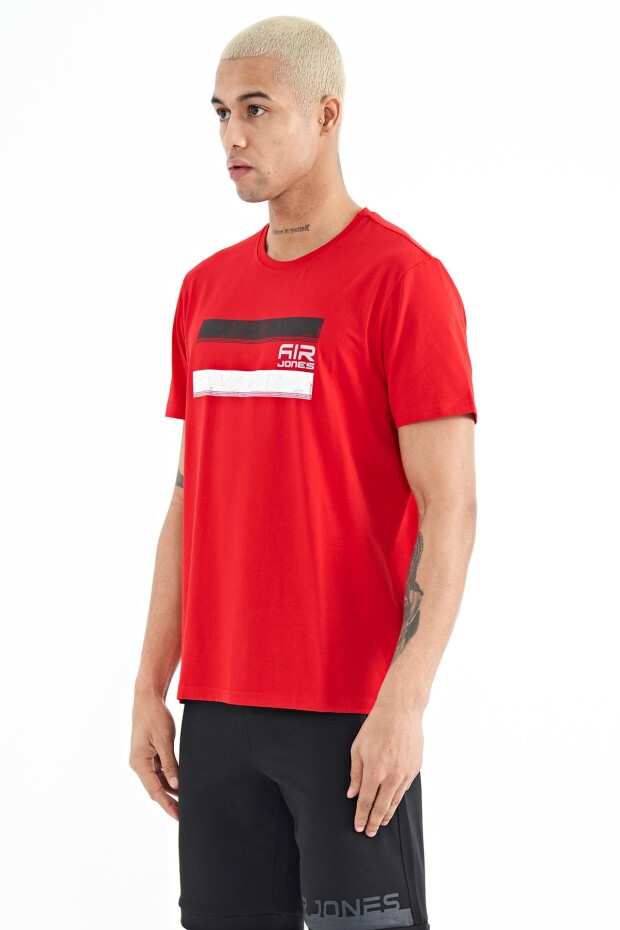 Donald Kırmızı Standart Kalıp Erkek T-Shirt - 88217