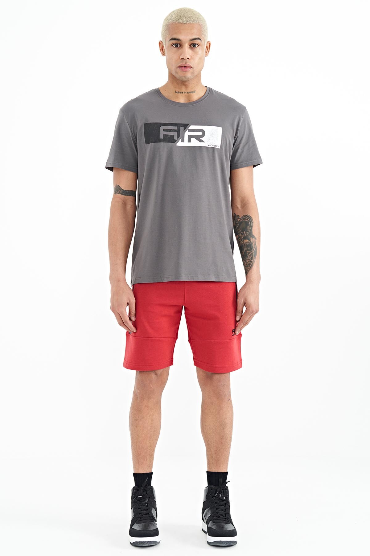 Alec Kırmızı Standart Kalıp Erkek Şort - 81243 - Air Jones (1)