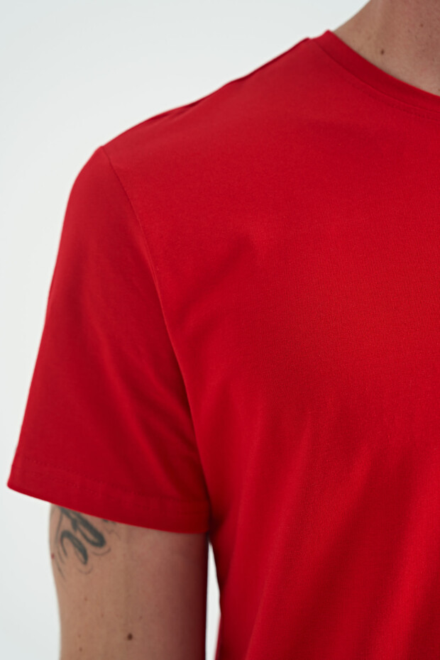 Calvin Kırmızı Basic Erkek T-Shirt - 88245 - 4