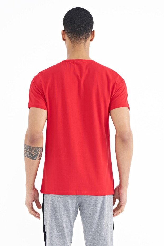Frank Kırmızı Standart Kalıp Erkek T-Shirt - 88219