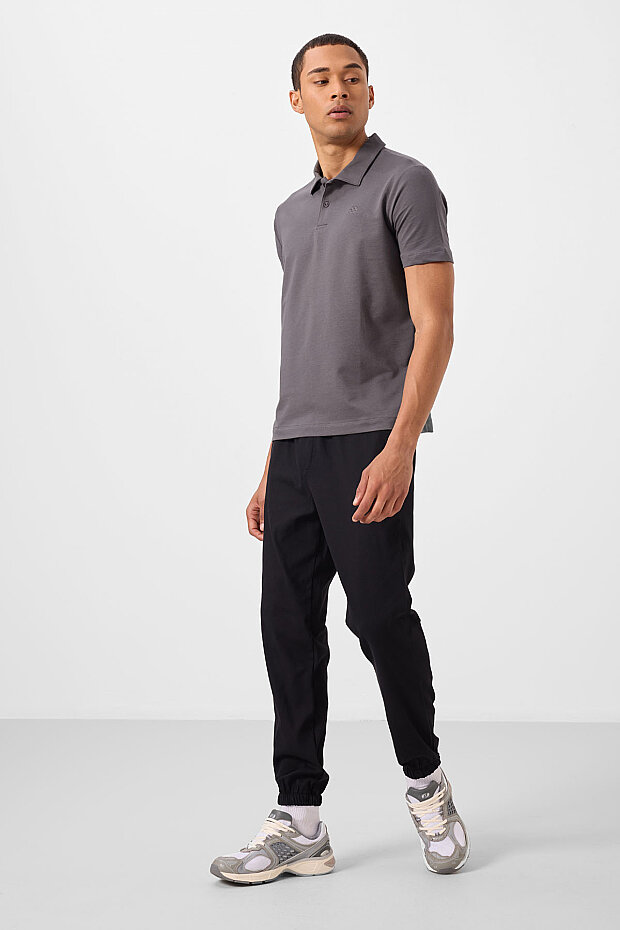 Koyu Gri Standart Kalıp Basic Polo Yaka Erkek T-Shirt - 87748 - 3