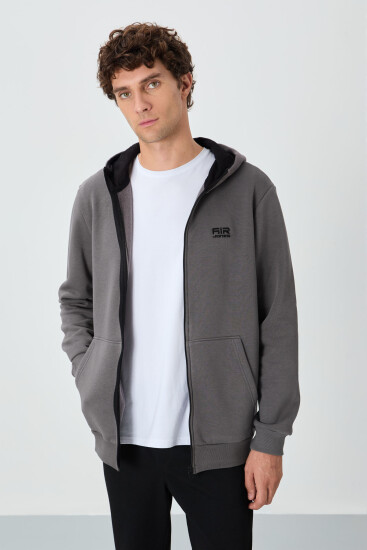 Hector Koyu Gri Şardonlu Erkek Sweatshirt - 88139 