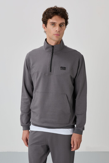 Herbert Koyu Gri Dik Yaka Eşofman Takım - 85233 - Air Jones (1)