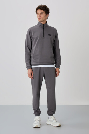 Herbert Koyu Gri Dik Yaka Eşofman Takım - 85233 - Air Jones