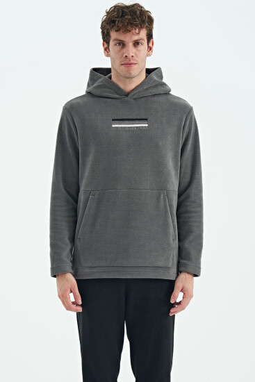 Hern Koyu Gri Erkek Polar Sweatshirt - 88301 