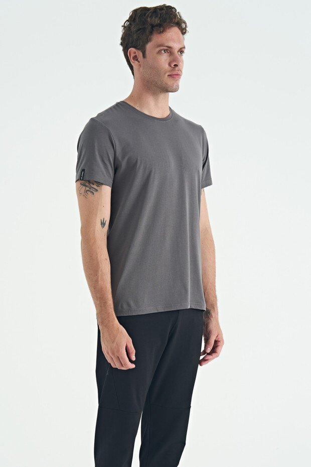 Calvin Koyu Gri Basic Erkek T-Shirt - 88245 - 3