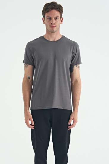 Calvin Koyu Gri Basic Erkek T-Shirt - 88245 