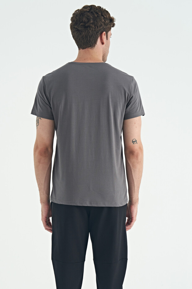 Calvin Koyu Gri Basic Erkek T-Shirt - 88245 - 6