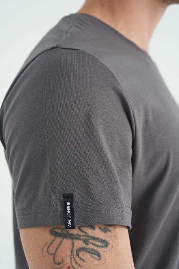 Calvin Koyu Gri Basic Erkek T-Shirt - 88245 - 7