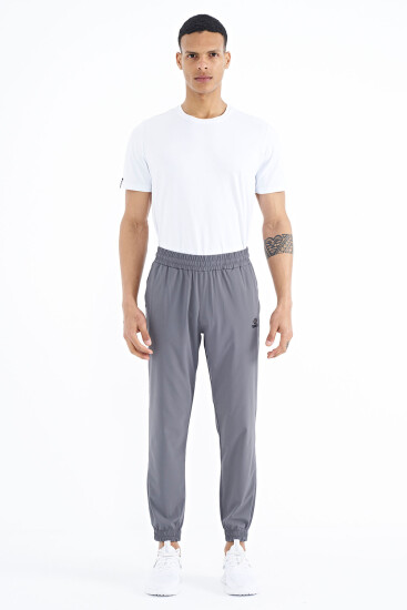 Koyu Gri Yan Cep Detaylı Jogger Erkek Eşofman Alt - 84944 