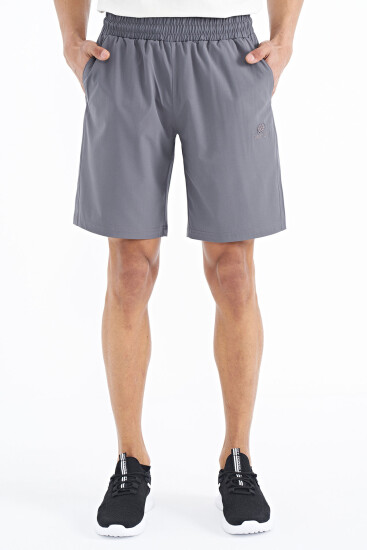 Koyu Gri Yan Cep Detaylı Lastikli Erkek Şort - 81238 - TOMMYLIFE