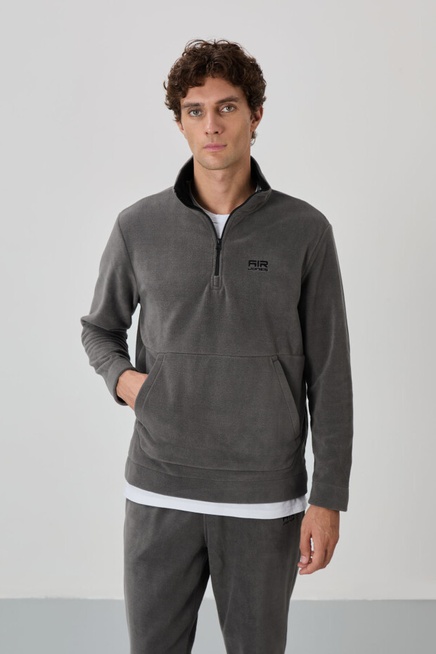 Carol Koyu Gri Polar Erkek Eşofman Takım - 85226 - 2