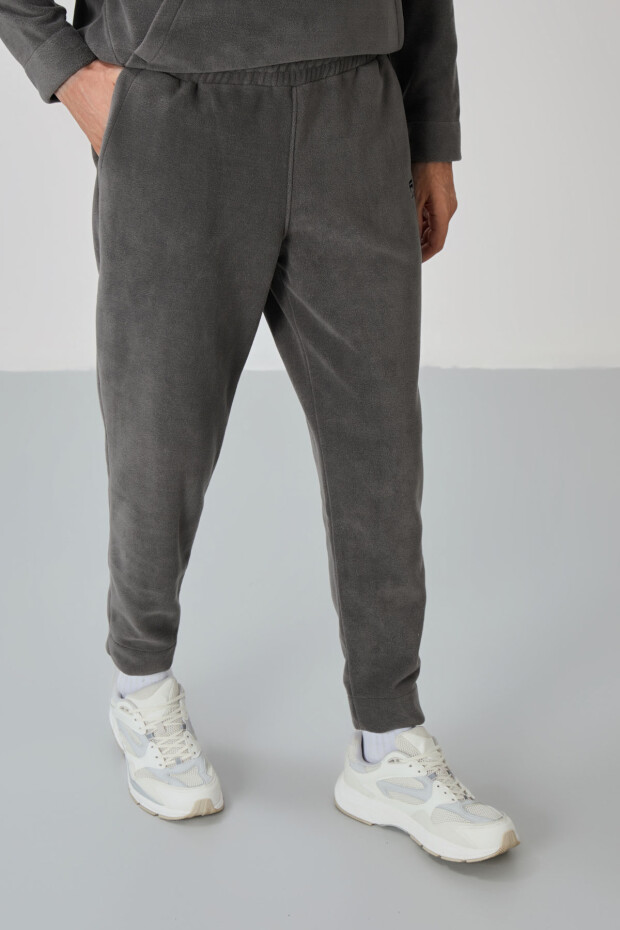 Carol Koyu Gri Polar Erkek Eşofman Takım - 85226 - 3