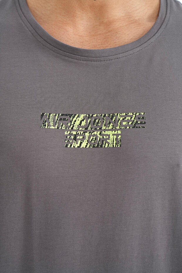 Harley Koyu Gri Standart Kalıp Erkek T-Shirt - 88203