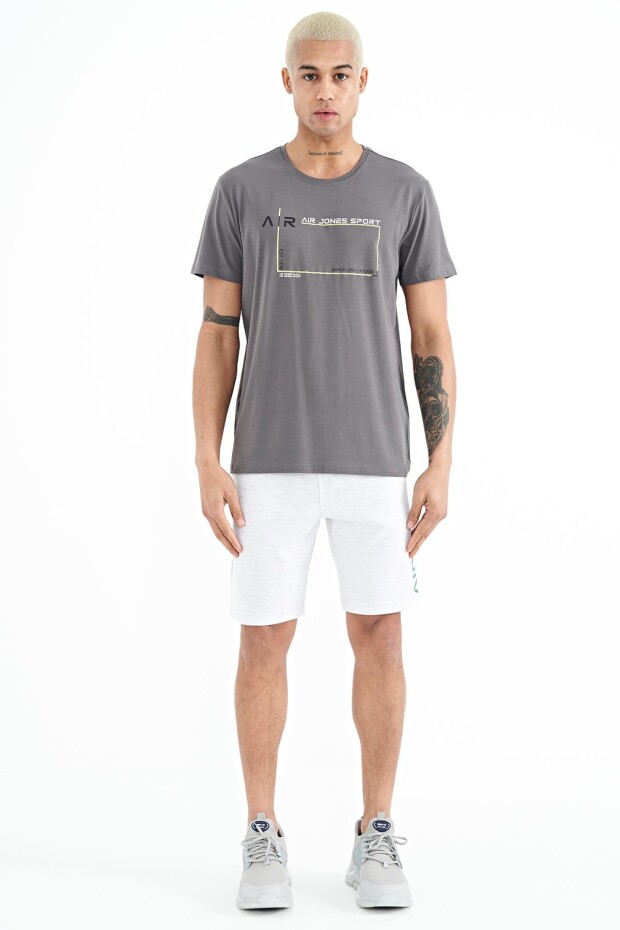 Otis Koyu Gri Standart Kalıp Erkek T-Shirt - 88228
