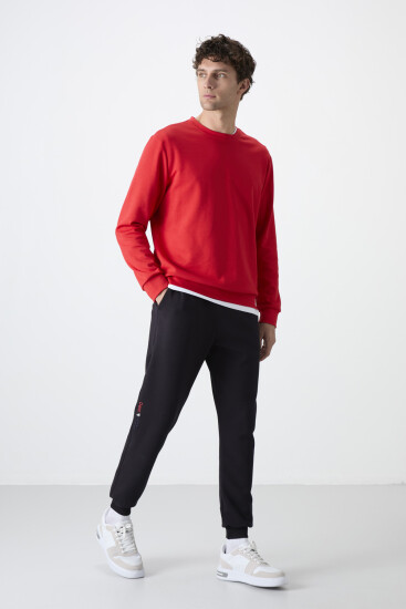 Lacivert Bağcıklı Dar Paça Erkek Eşofman Alt - 84999 - TOMMYLIFE (1)