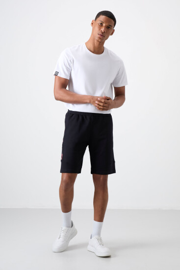 Amos Lacivert Baskılı Erkek Şort - 81246 - Air Jones (1)