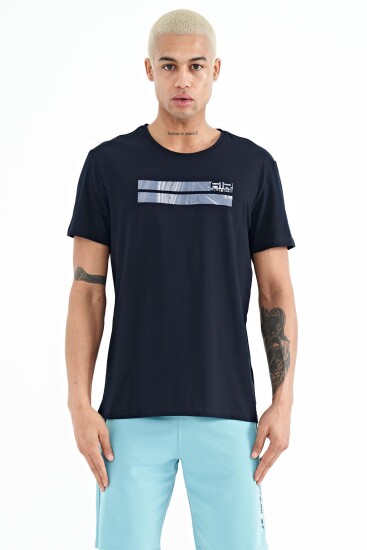 Peter Lacivert O Yaka Erkek T-Shirt - 88204 - Thumbnail
