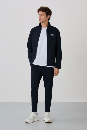 Carlos Lacivert Standart Kalıp Erkek Eşofman Takım - 85209 