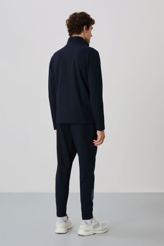 Carlos Lacivert Standart Kalıp Erkek Eşofman Takım - 85209 - 7